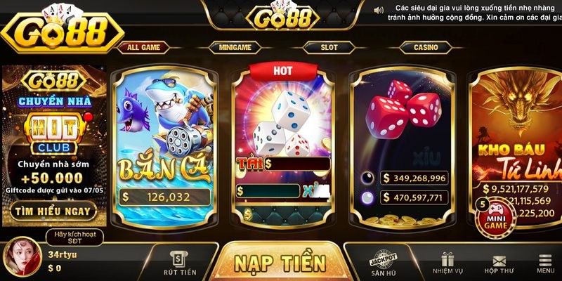 Go88 Chính Hãng - Cách Nhận Biết Một Nền Tảng Uy Tín 2 Go88 chính hãng sở hữu giao diện chuyên nghiệp và đồng nhất trên mọi thiết bị