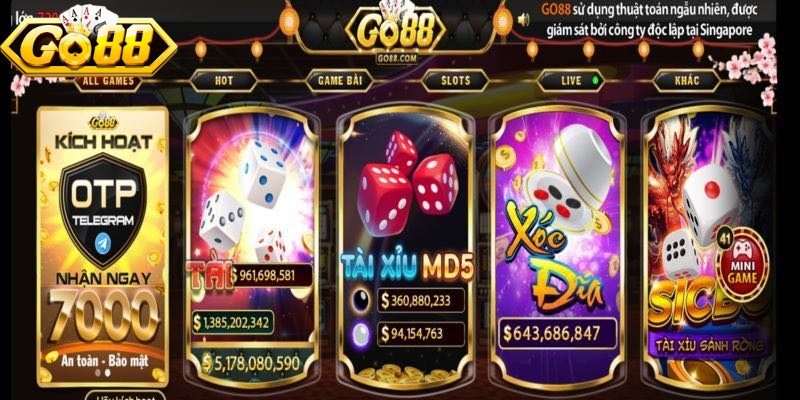 Thưởng Chào Mừng Thành Viên Mới - Ưu Đãi Hấp Dẫn Tại Go88 2 Vòng quay may mắn trong khuyến mãi chào mừng hội viên mới